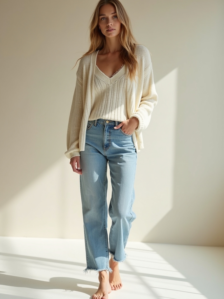 breezy denim and soft knits