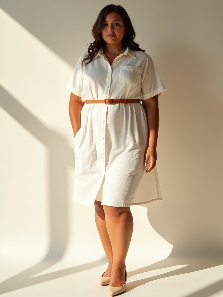 breezy plus size shirt dresses