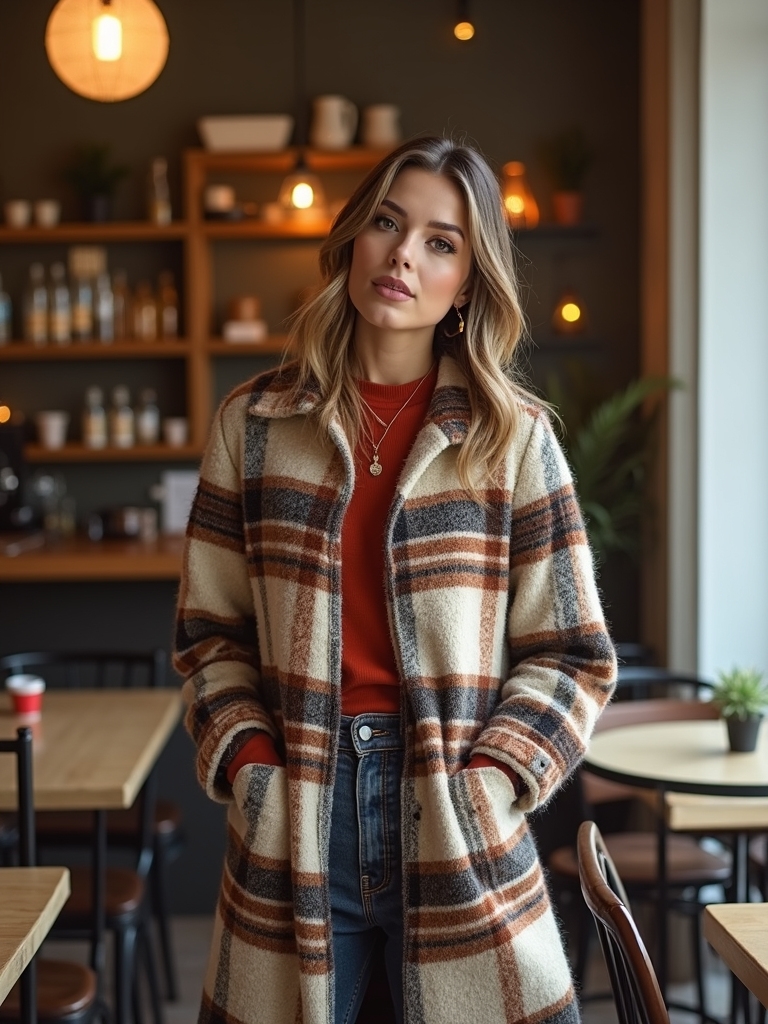caf chic layered autumn style