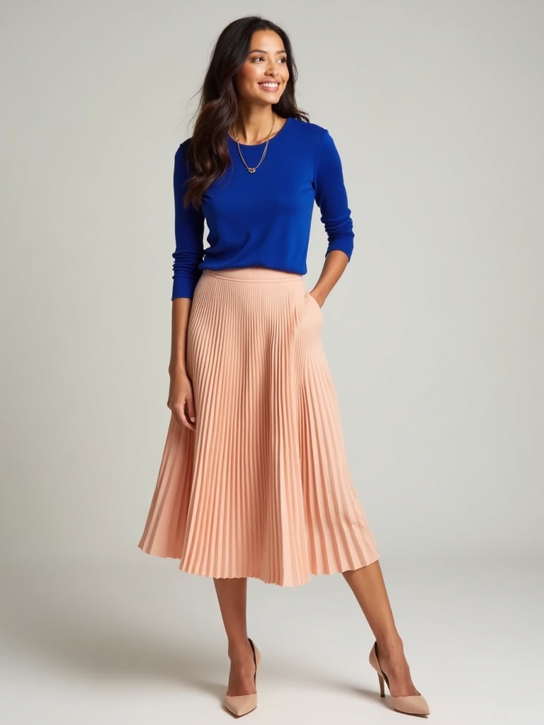 chic pleated skirts style