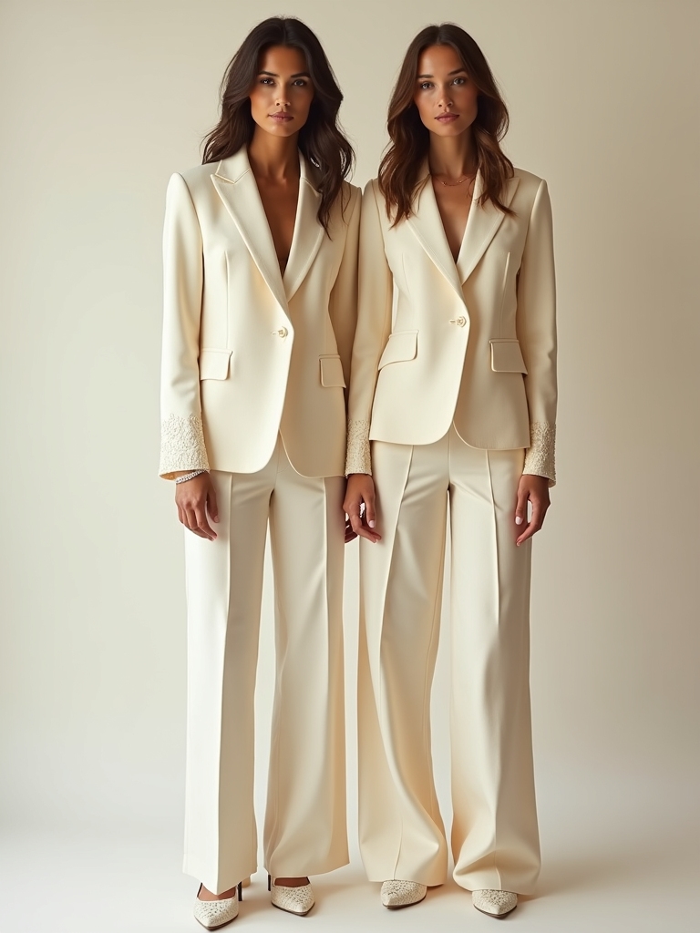 cohesive subtle embroidery details