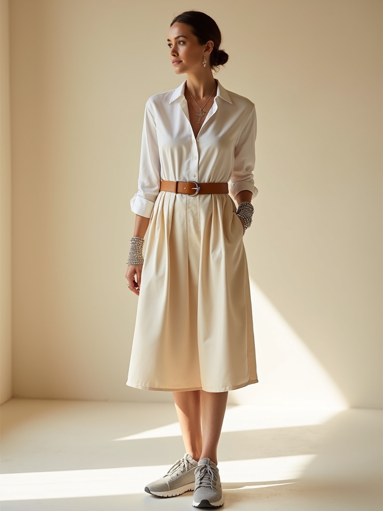 comfortable midi dress outfits