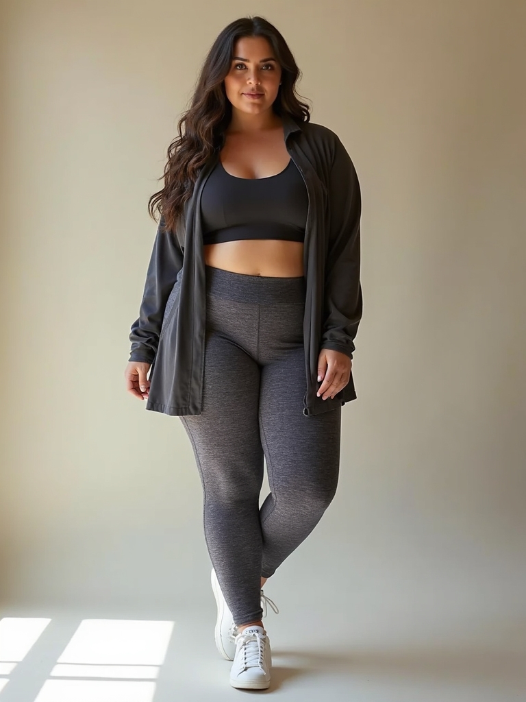 comfortable plus size athleisure leggings