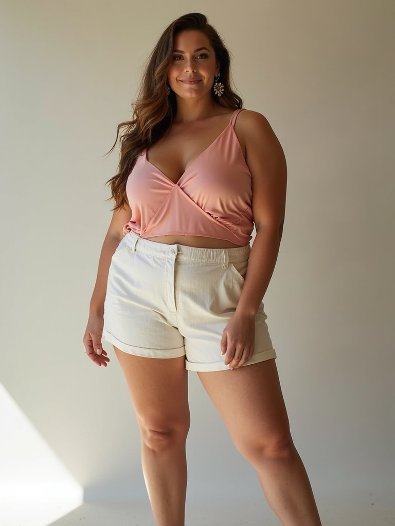 confidence in summer shorts