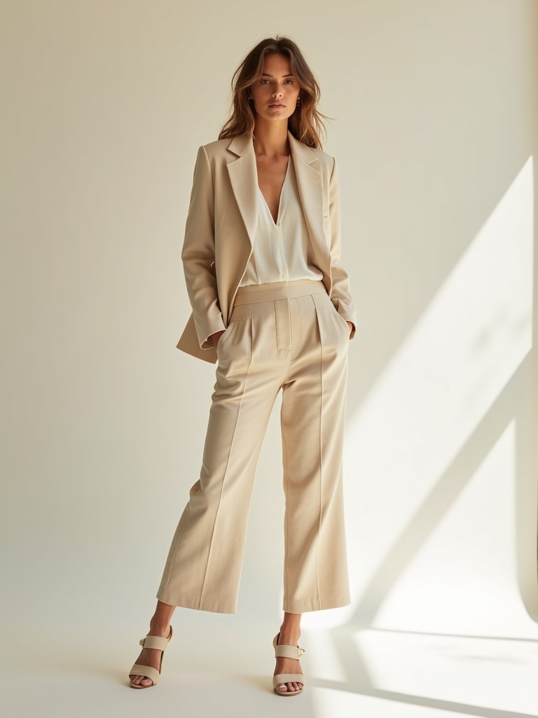 crisp breathable linen suiting