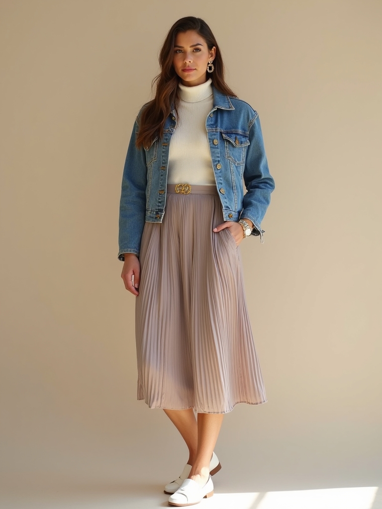 denim and knit layering essentials
