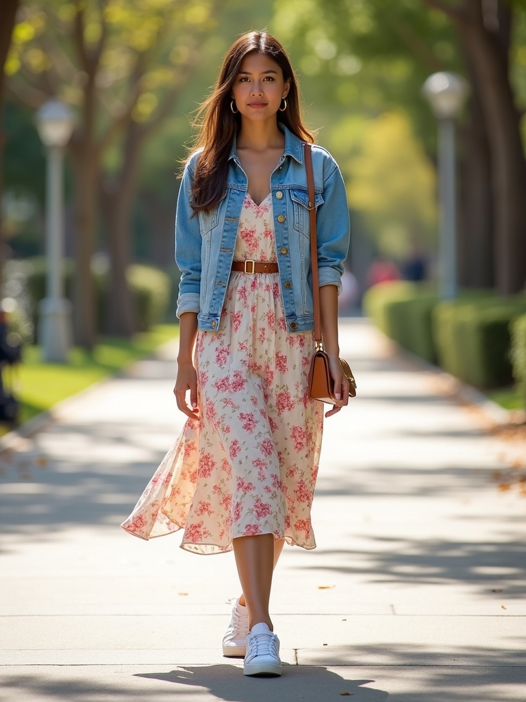 denim floral day night combo
