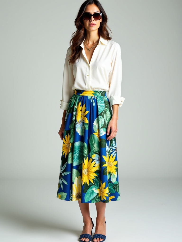 effortless bold print styling