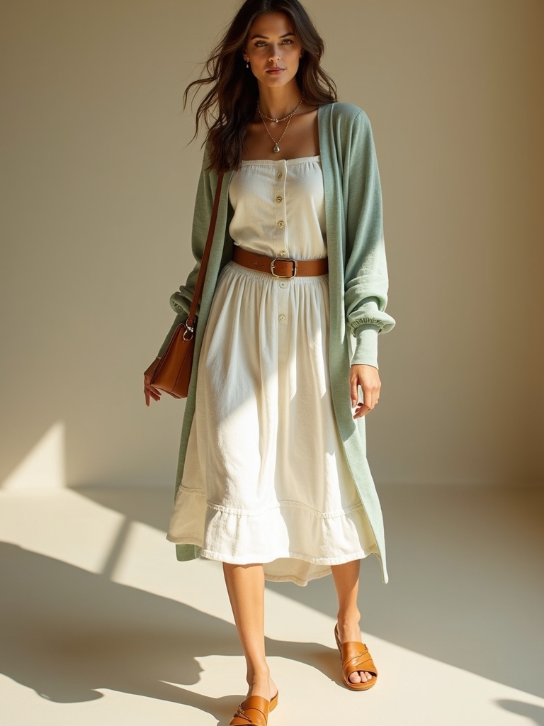 effortless breezy dress elegance