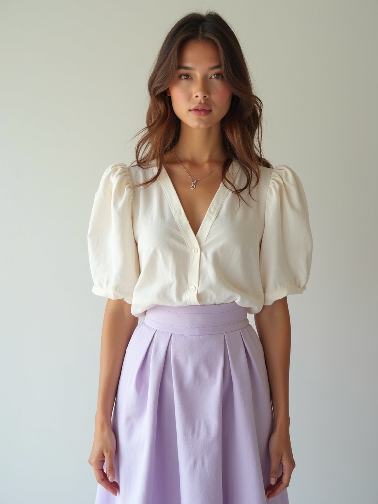 effortless skirt and top styling
