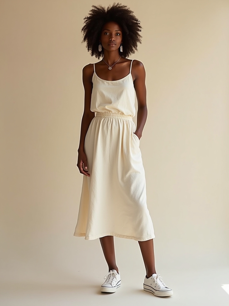 effortless spring dress style