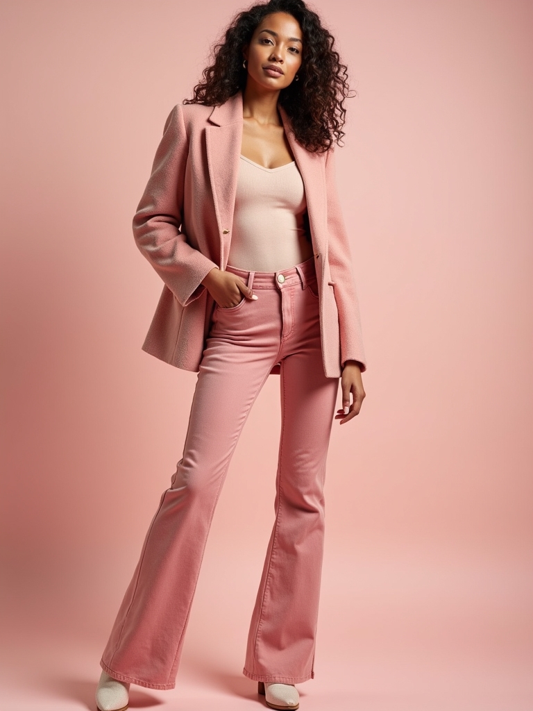 everyday glam with pink denim