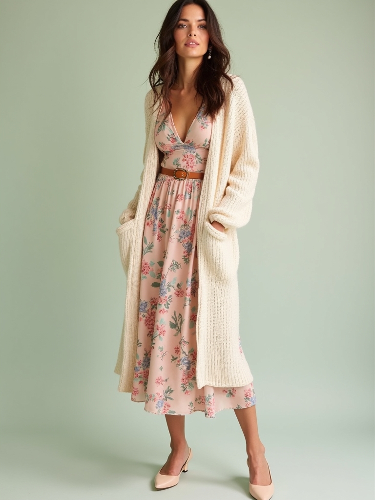 feminine florals and knits
