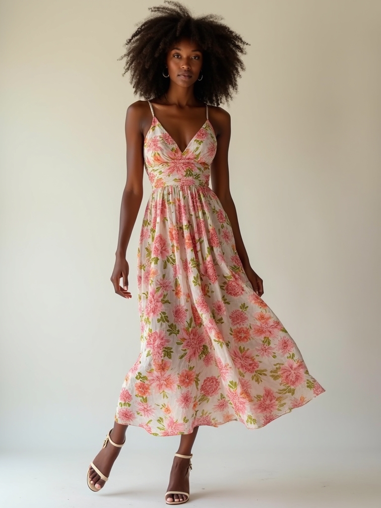 flattering flowy floral dresses