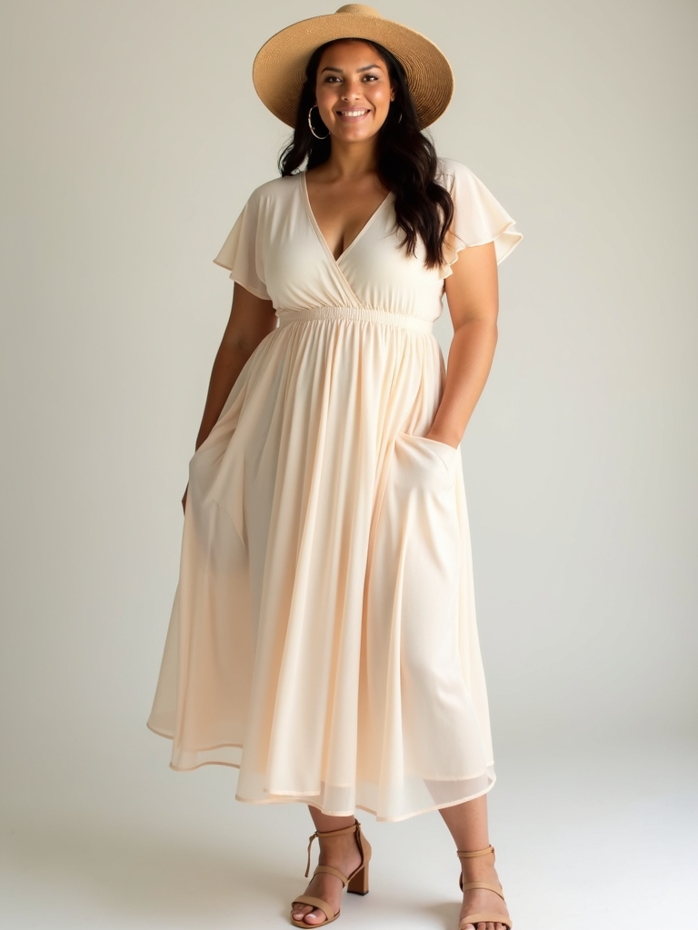 flattering flowy midi dresses