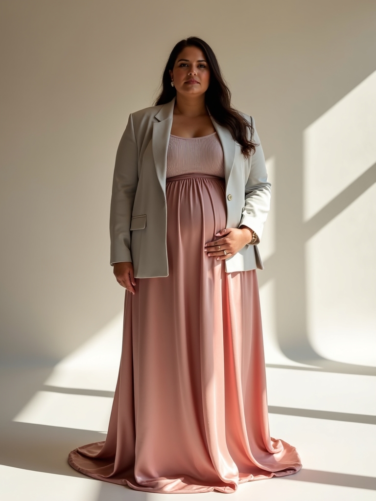 flattering pregnancy silhouette ideas