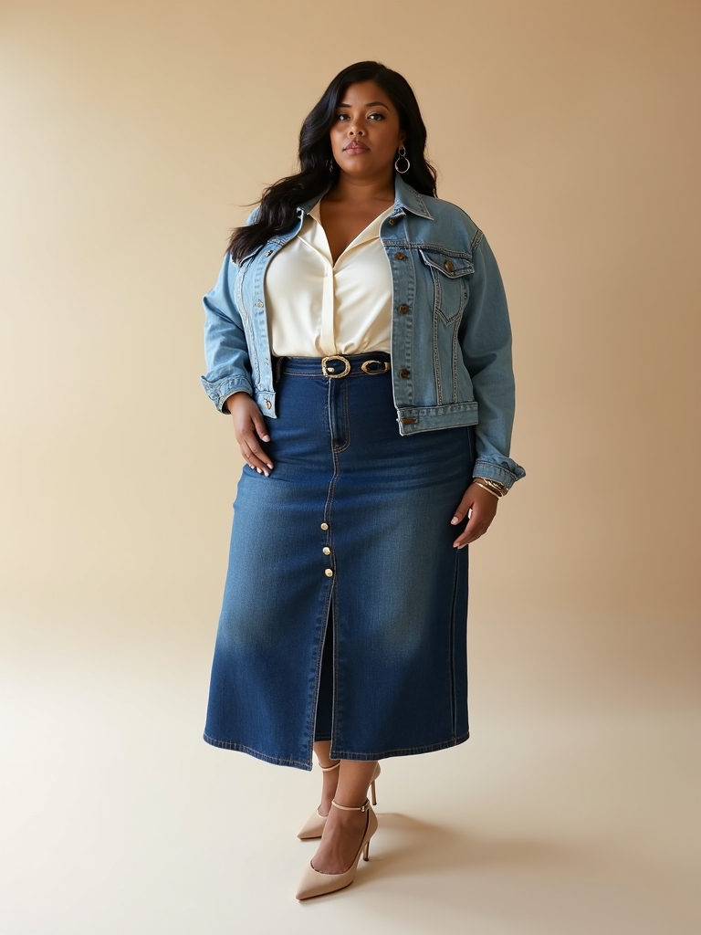 flattering relaxed plus size denim