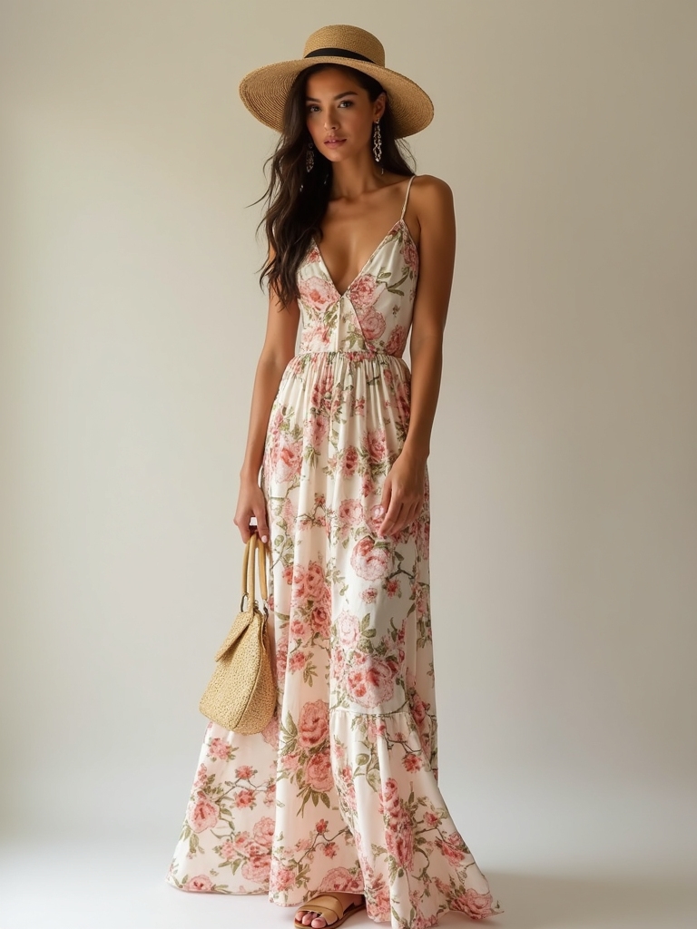 floral maxi dress comfort