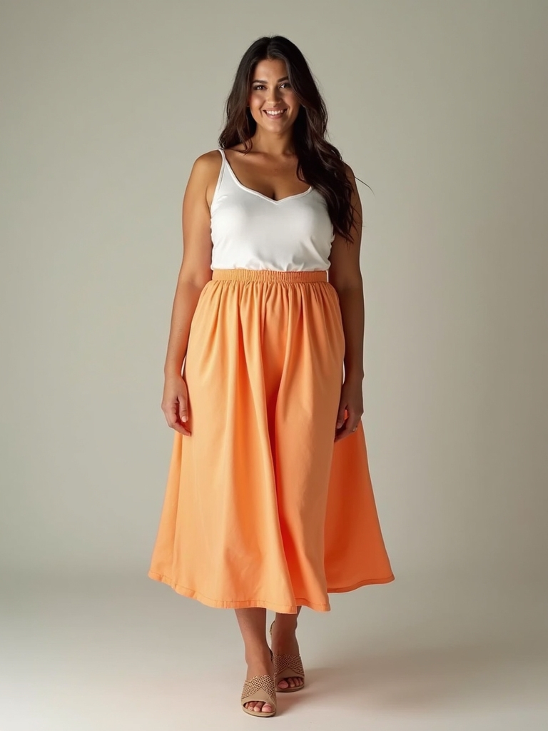 flowing midi skirts movement
