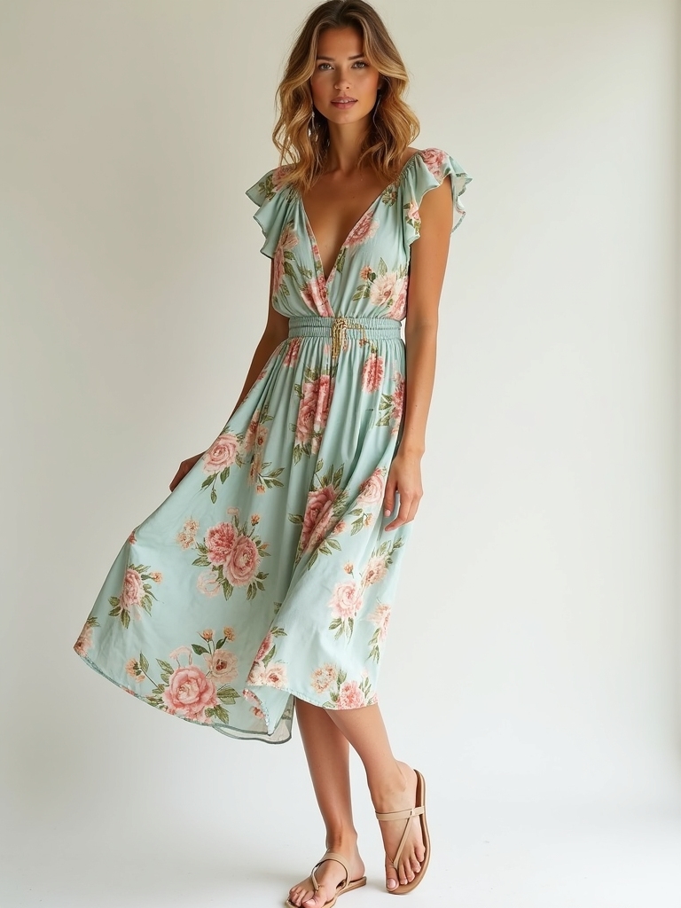 fresh floral print styling