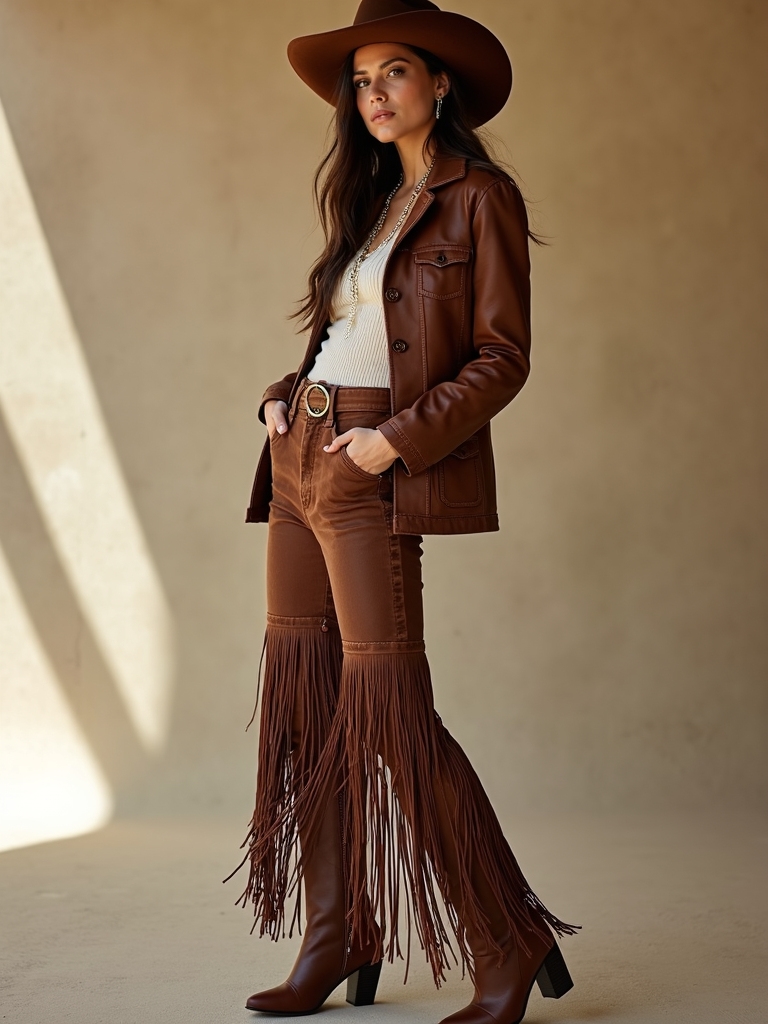 fringe boots enhance movement