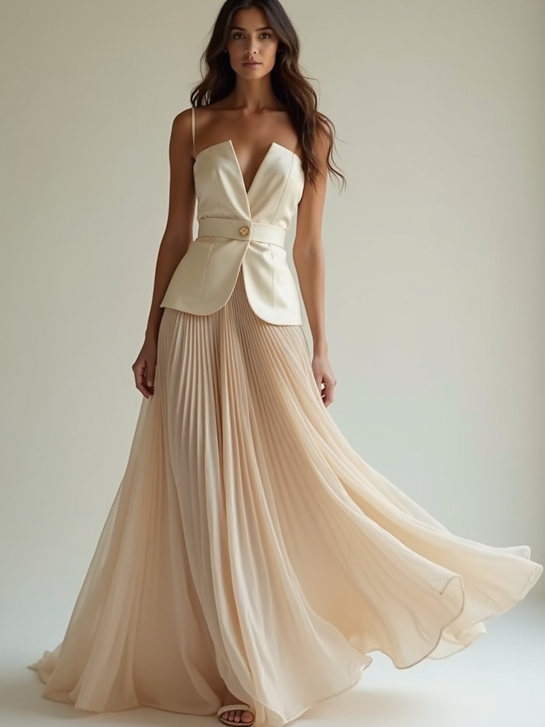 gown inspired graduation outfit details
