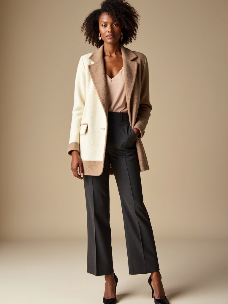 knit garments enhance tailored elegance
