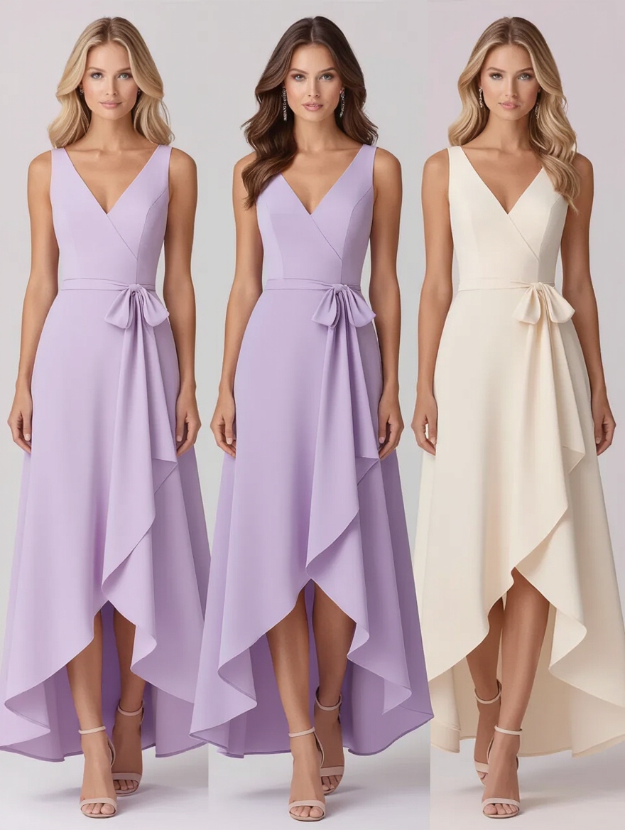 lavender and cream dress combinations