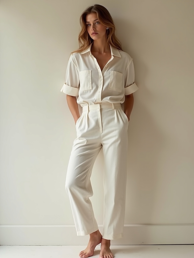 linen tonal everyday outfits
