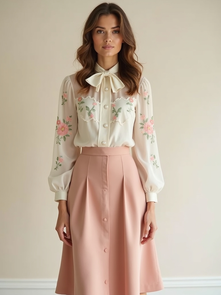 midi skirts and blouses