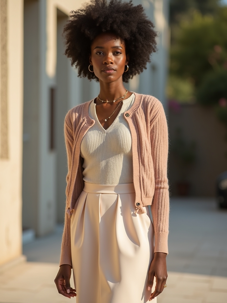 midi skirts with knits