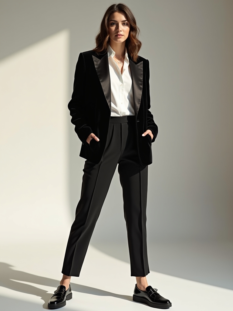 monochrome sneaker ball elegance