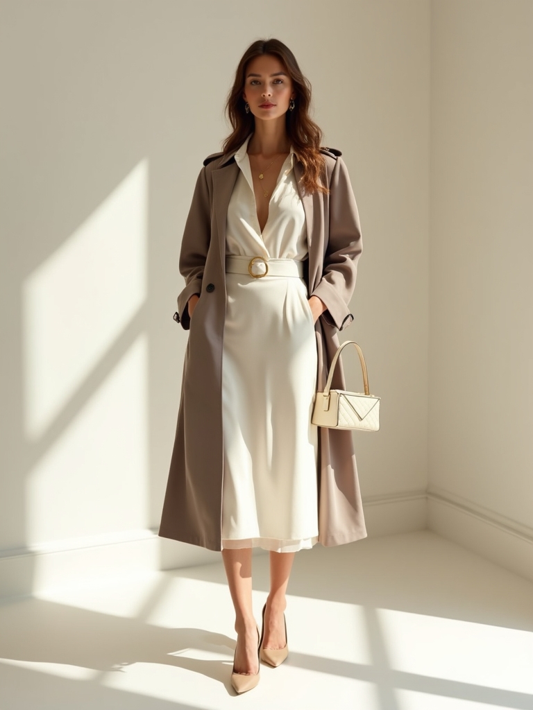 neutral tones with color accents