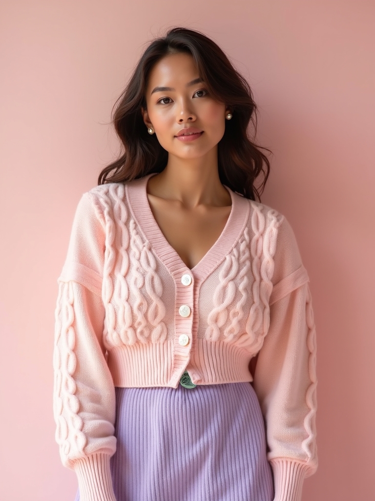 pastel knits for effortless style