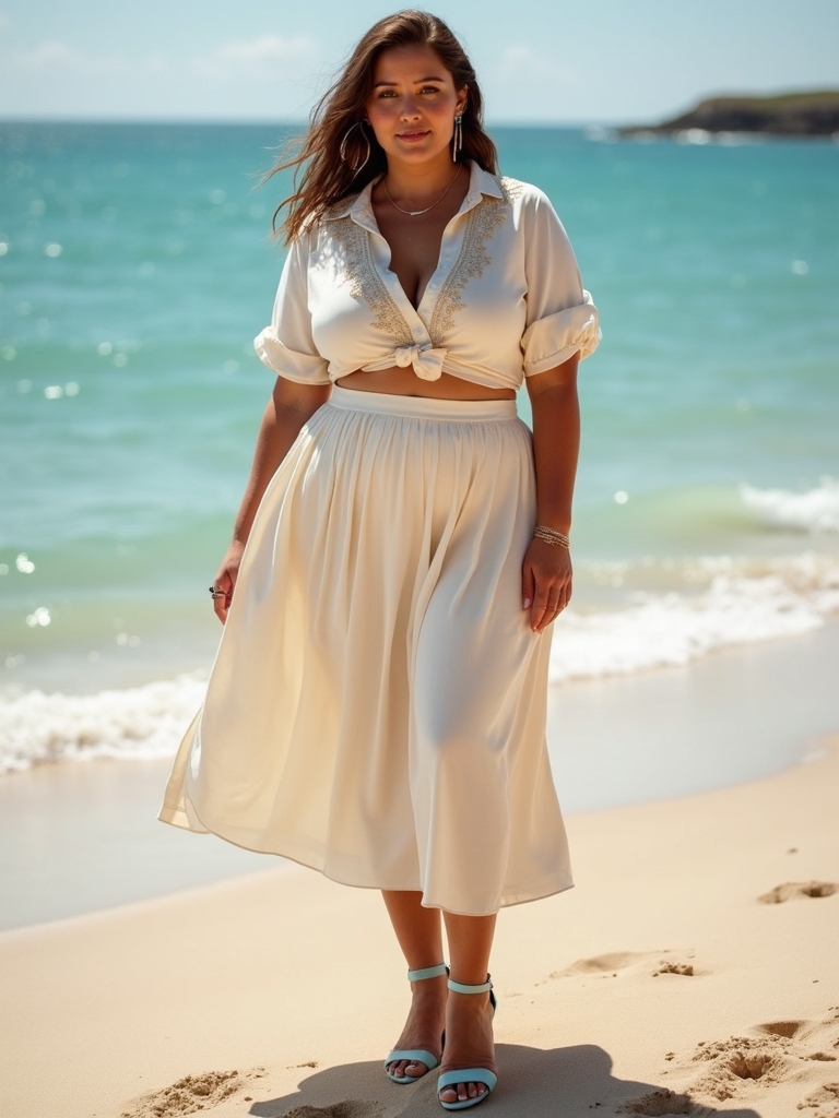plus size beach outfits