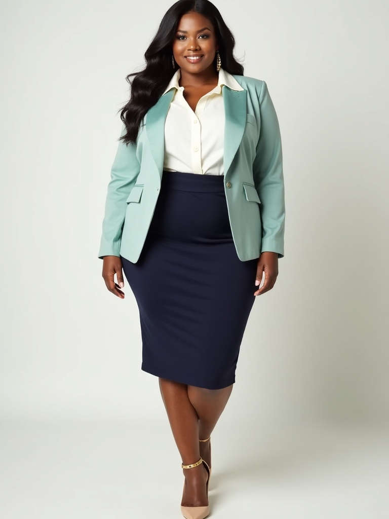 plus size office fashion