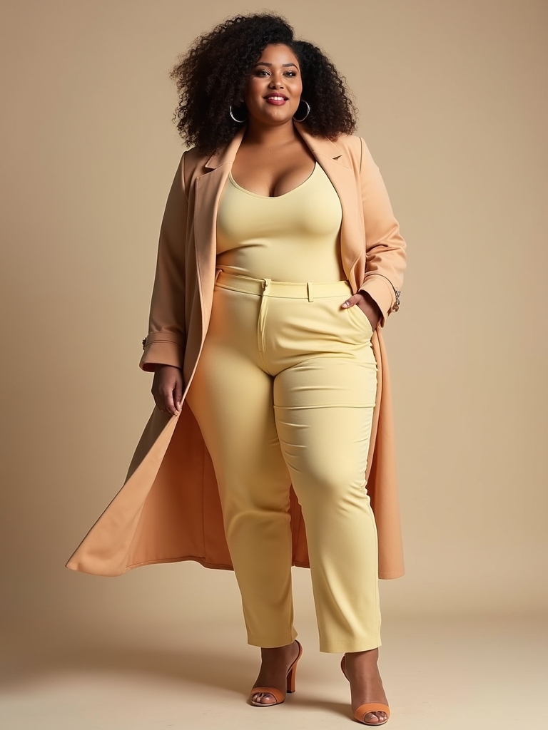 plus size spring capsule wardrobe
