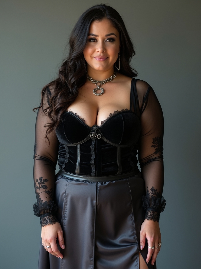 plus size summer goth