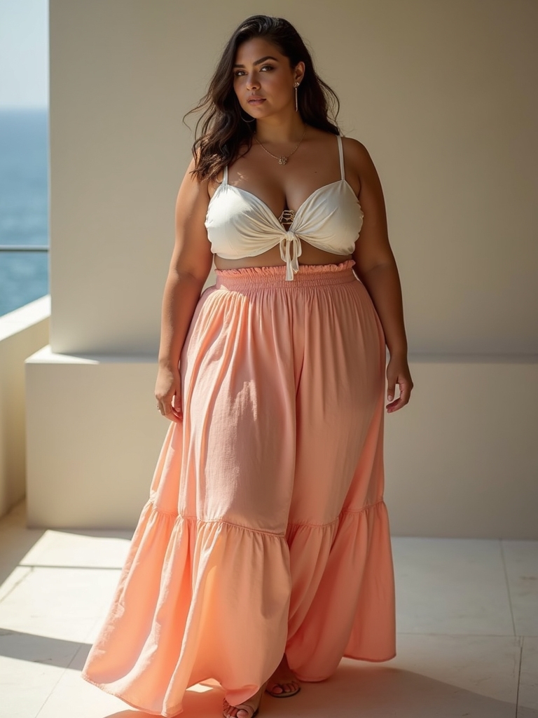 plus size summer skirts