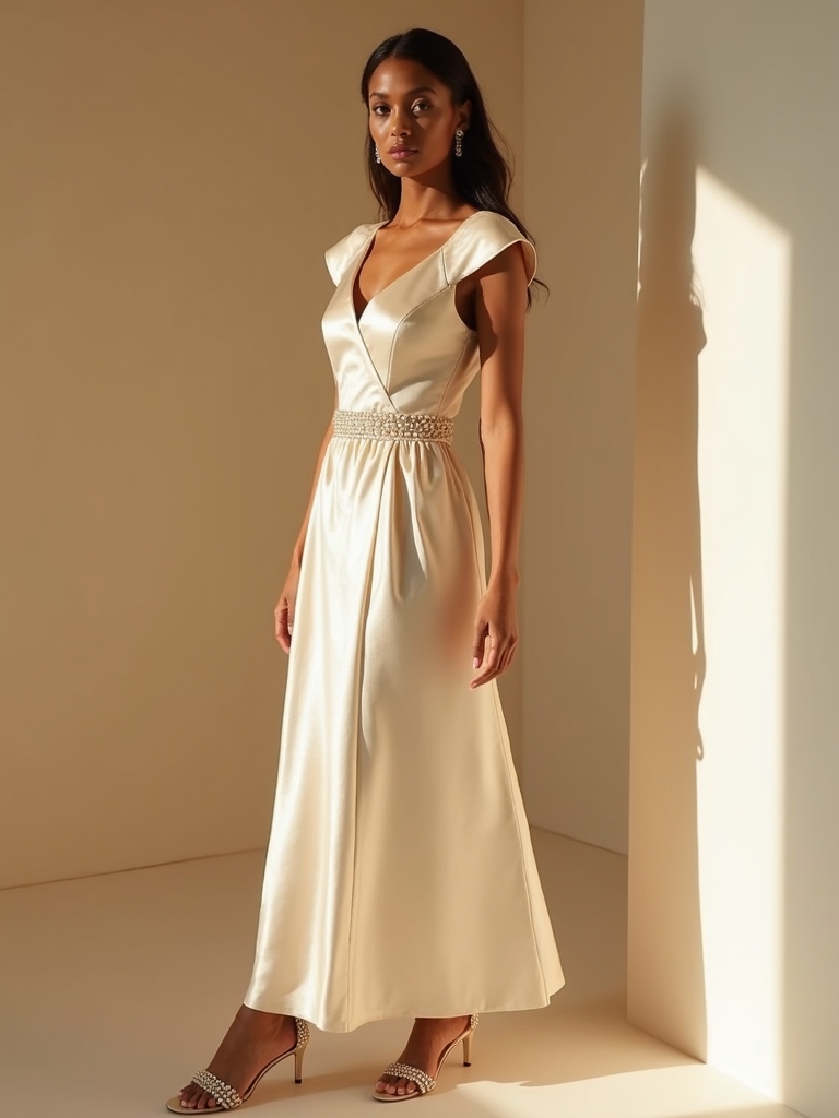 polished midi dress styling
