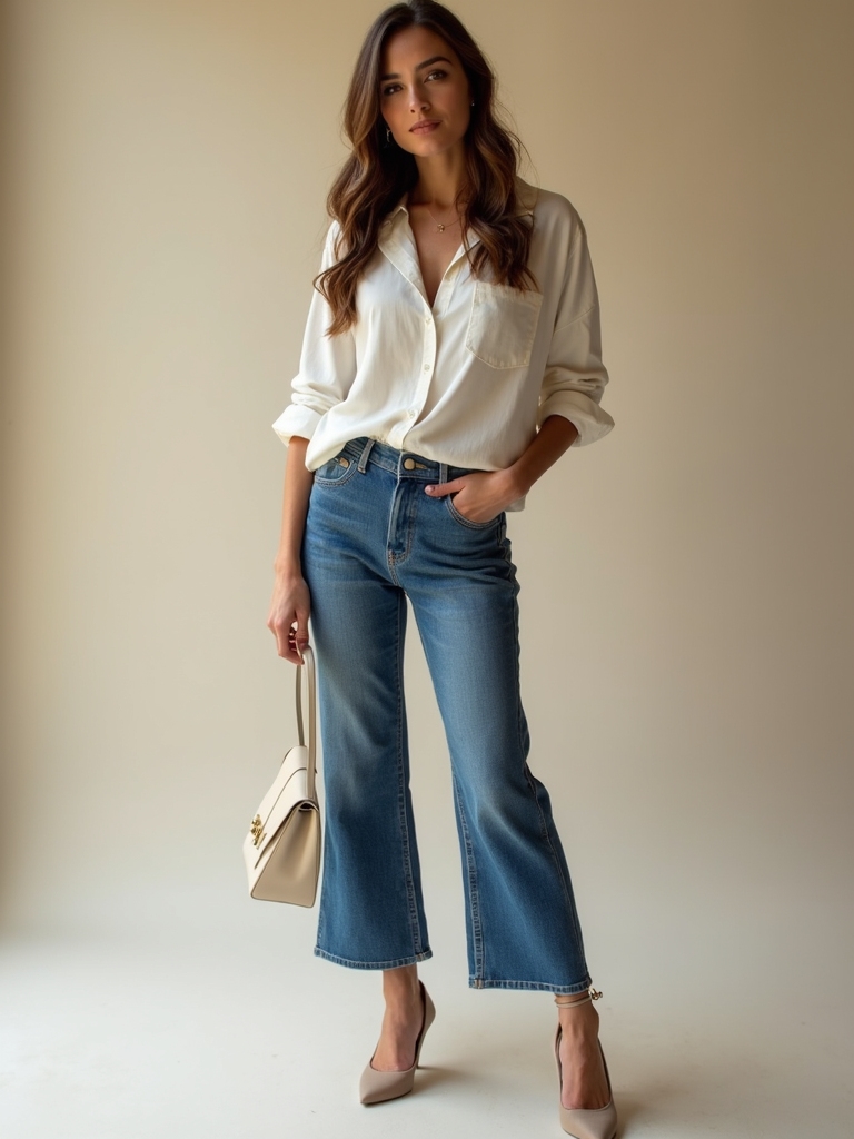 polished tops elevate jeans