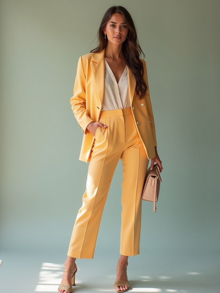 polished whimsical spring office attire