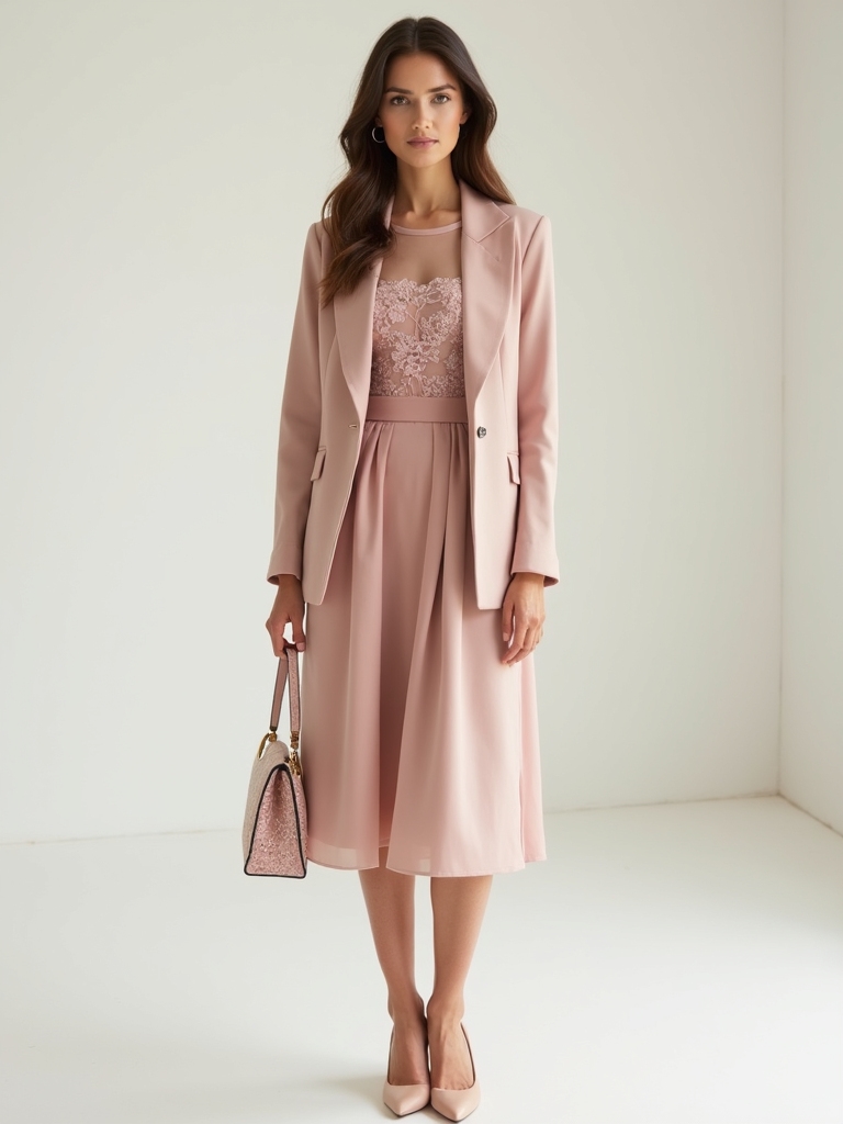 refined subtle prints ensemble