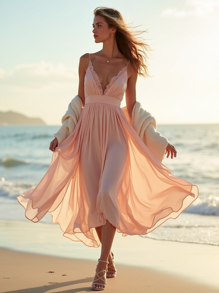 romantic flowy midi dresses
