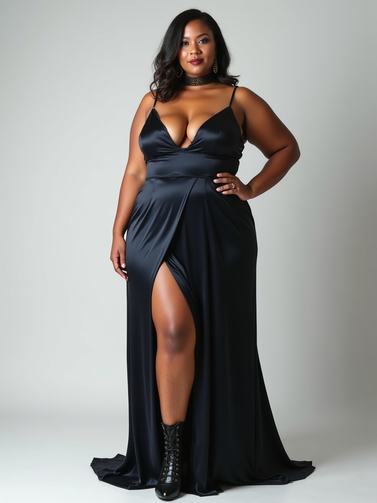 satin slip dress styling