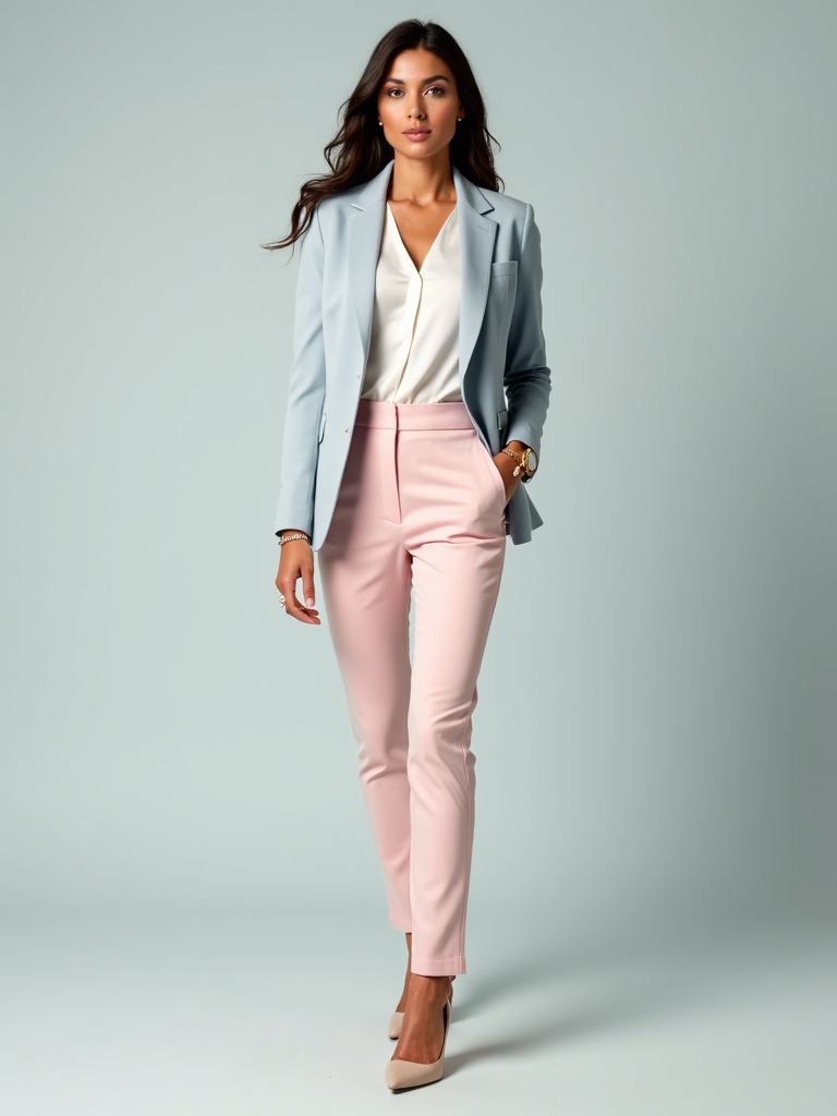 soft pastel workwear aesthetics