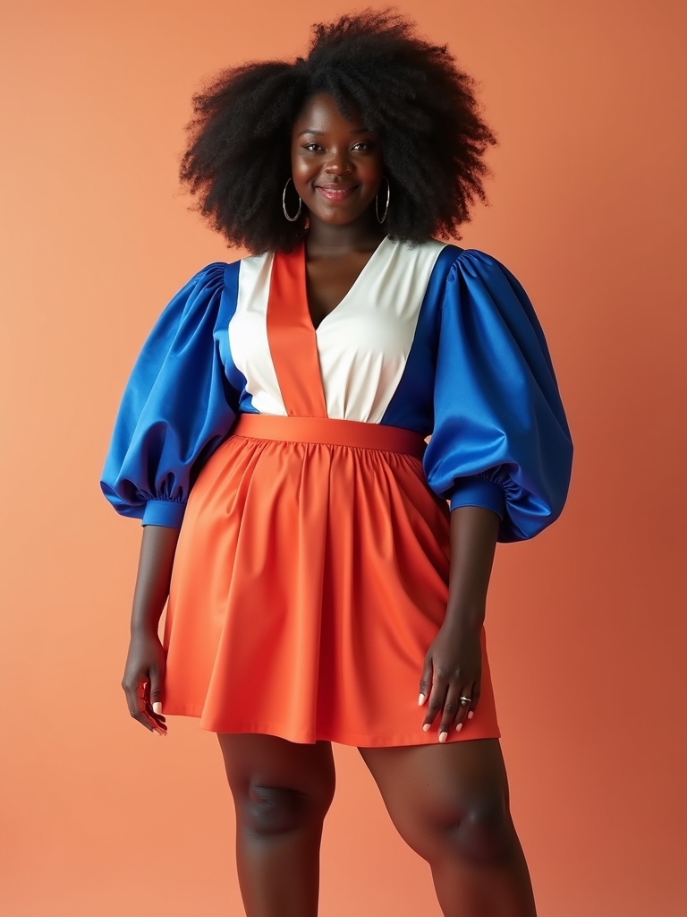 statement sleeves and color blocking
