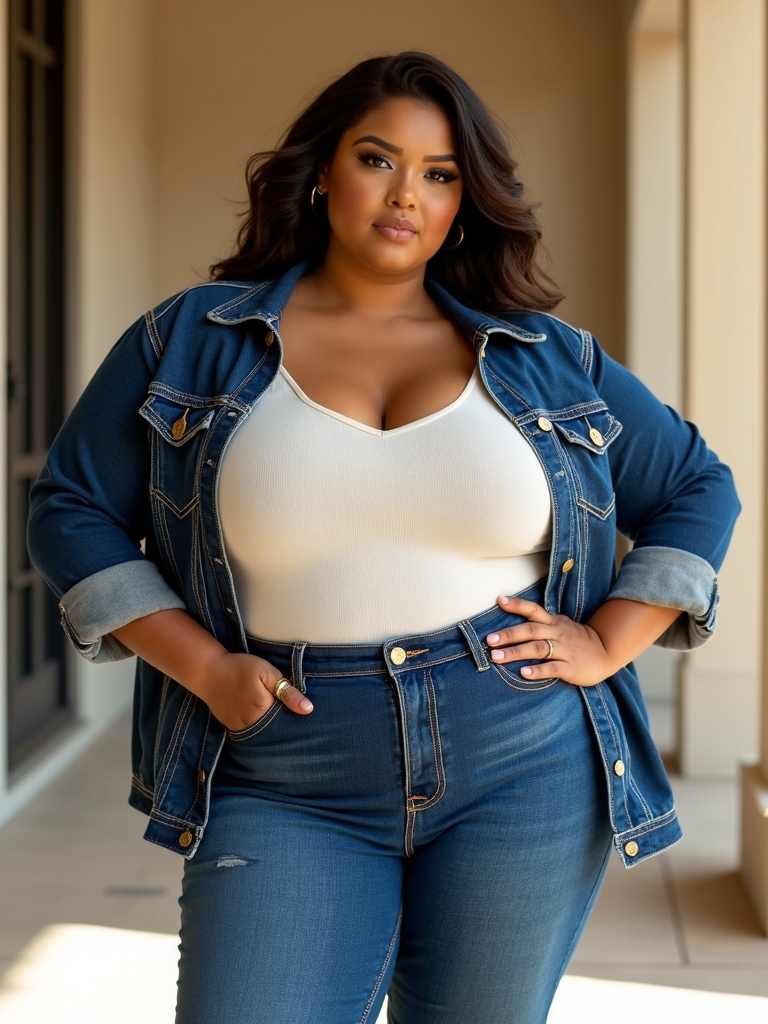 stylish plus size denim shorts