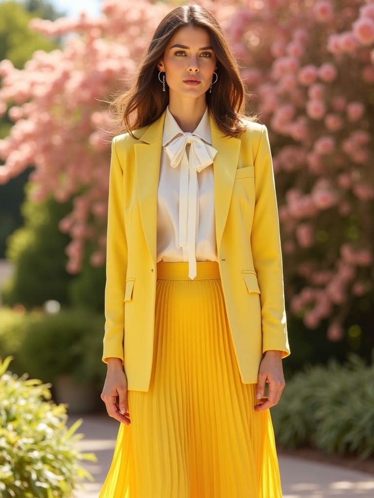 sunny floral office dresses