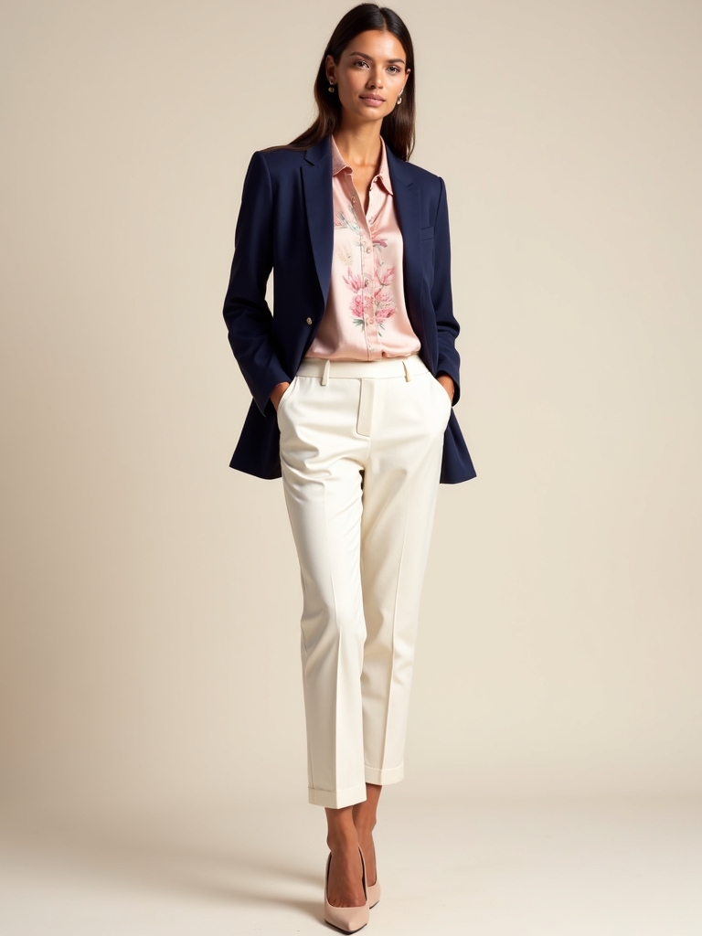 tasteful floral print integration